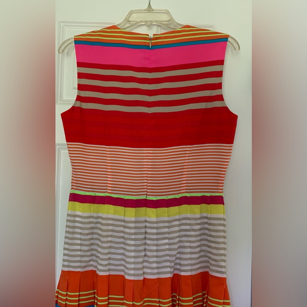 CK Summer Rainbow Horizontal Sleeveless Colorful Stripes Pink Yellow Orange - Picture 6 of 6
